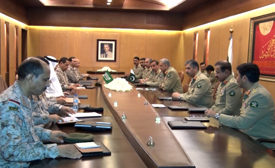 Saudi Commander Lt Gen Fahad Bin Abdullah calls on COAS Gen Qamar Bajwa
