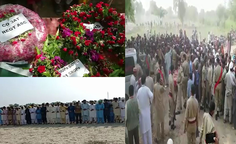 Soldier Ghulam Rasool martyred in Indian firing along LoC laid to rest