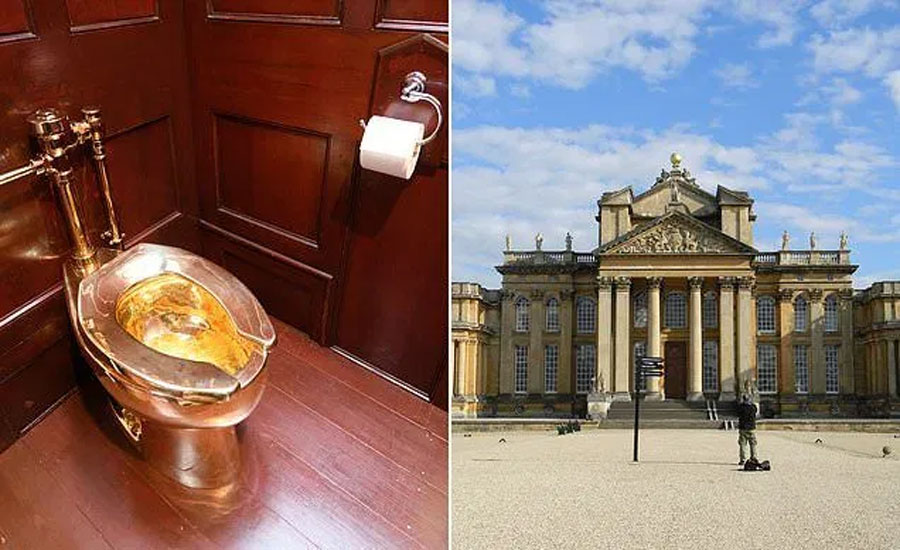 Solid gold toilet stolen from Blenheim Palace in Oxfordshire