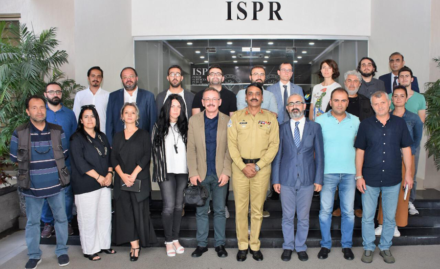 Turkish journalists visit ISPR, briefed about human rights violations in IOJ&K