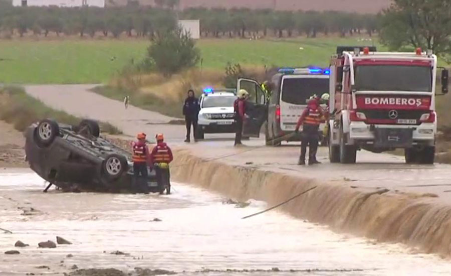 Elderly couple killed as torrential rains sweep away cars in Spain