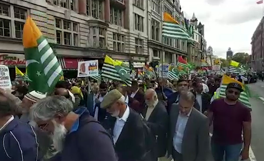 Thousands participate in Kashmir Freedom March in London