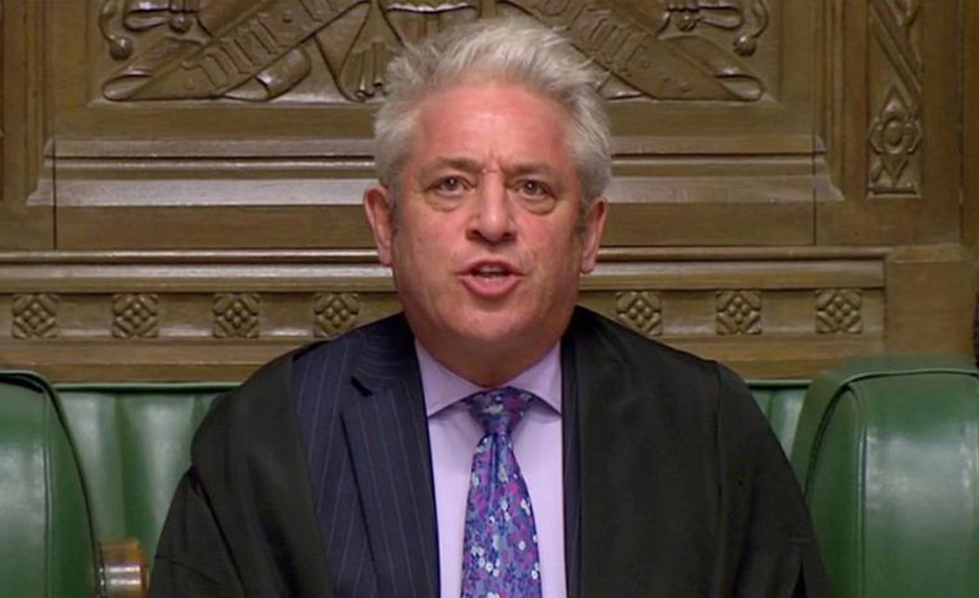 Britain’s House of Commons Speaker John Bercow announces he will quit