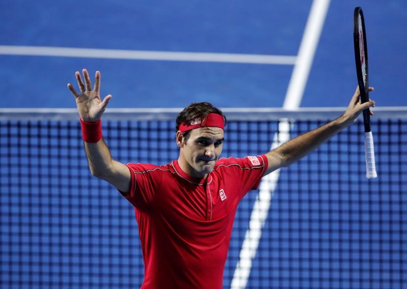 Federer ousts Tsitsipas in Basel semis for 50th win of the season