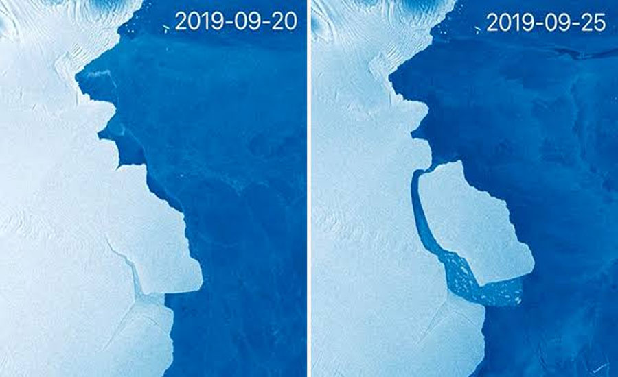 Antarctica: 315 billion-tonne iceberg breaks off, will pose threat to shipping