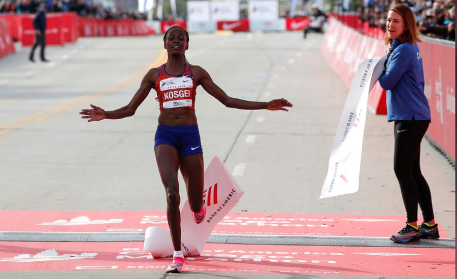 Fresh off world record run, Kosgei thinks women can go even faster