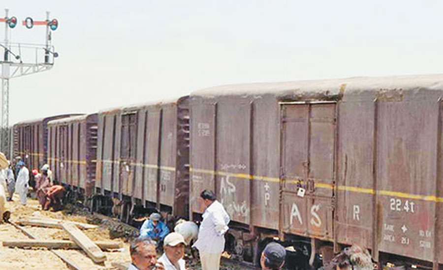 Five bogies of freight train derail in Ghotki