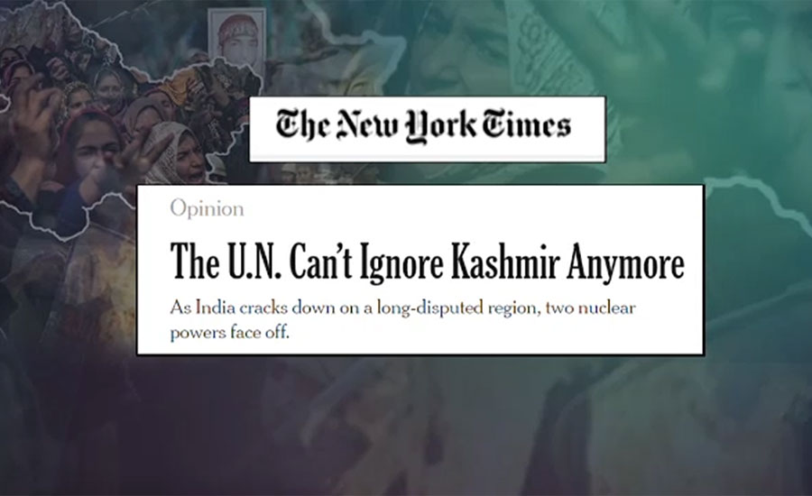 UN can’t ignore Kashmir issue anymore: US newspaper
