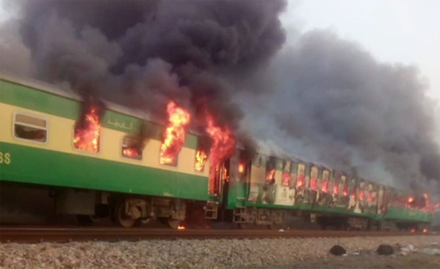 Death toll rises to 74 as Tezgam Express catches fire near Liaquatpur