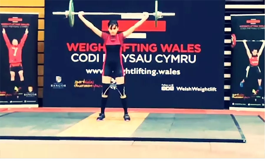 Pakistan’s Rabia wins silver medal at Welsh Weightlifting Championship