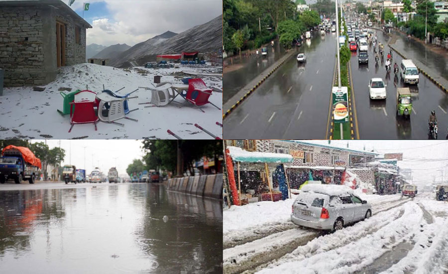 Parts of country turned into a ‘winter wonderland’ after rain