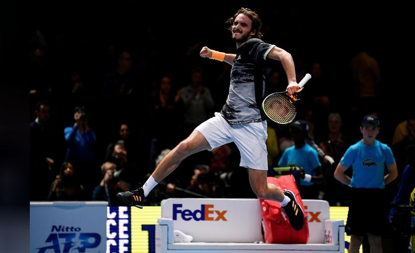 Tsitsipas beats Medvedev in battle of debutants at ATP Finals