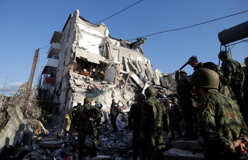 Powerful quake kills 16 in Albania as buildings bury residents