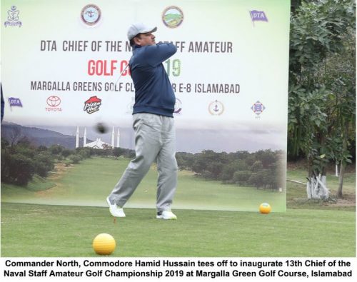 13th DTA, Chief of the Naval Staff, Amateur, Golf Cup, starts, Islamabad 