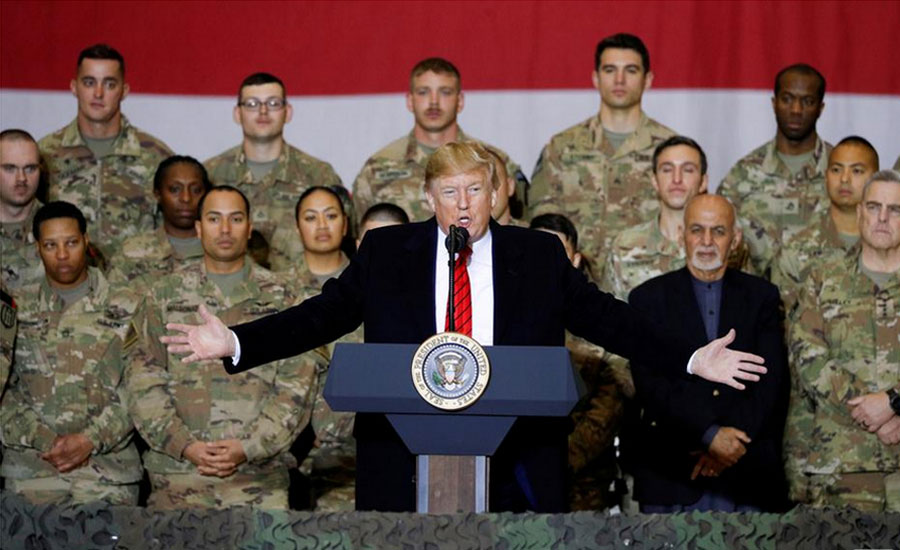Trump makes surprise Afghanistan trip, voices hope for ceasefire