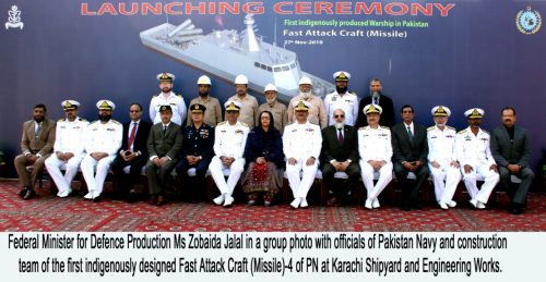 Launching, ceremony, indigenously, designed, Fast Attack Craft (Missile), held 