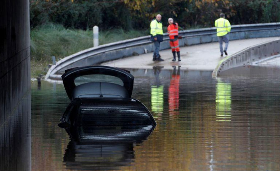 Five dead in French helicopter crash, floods
