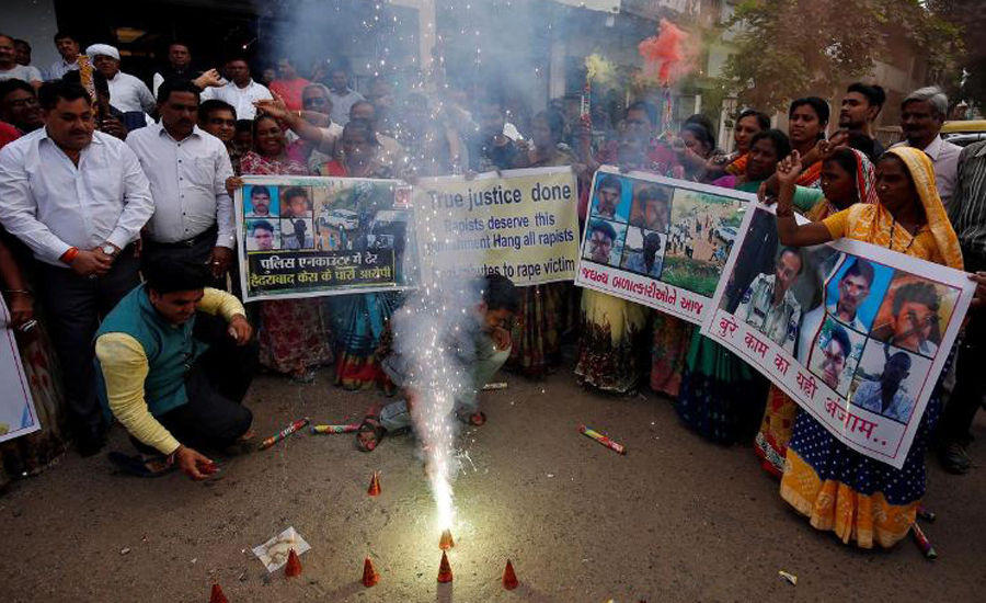 Indian police kill four men suspected of rape and murder