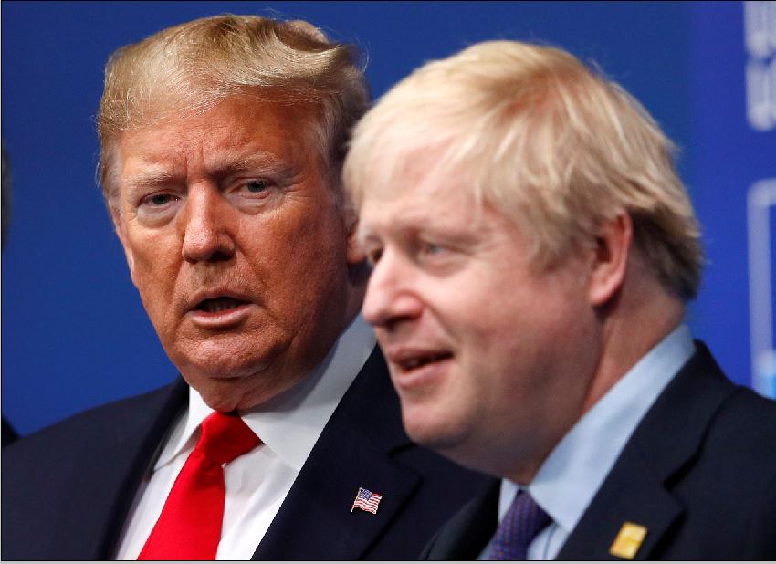 Trump invites Johnson to the White House in new year