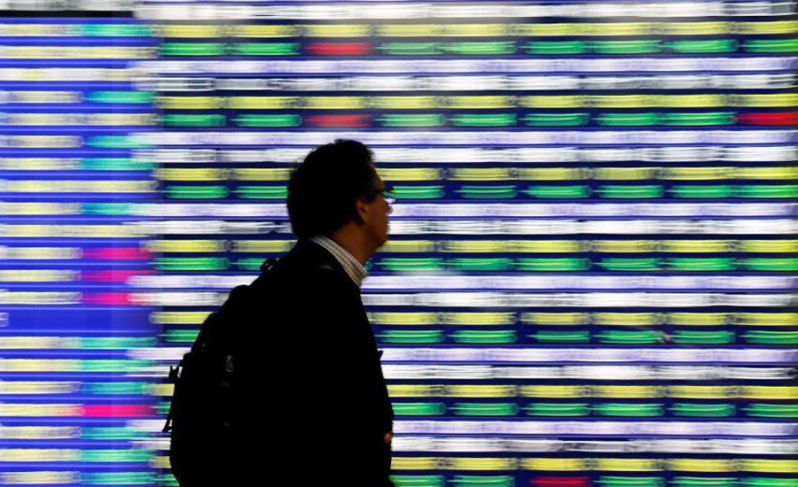 Global shares tick up on upbeat China factory reports, trade talk hopes