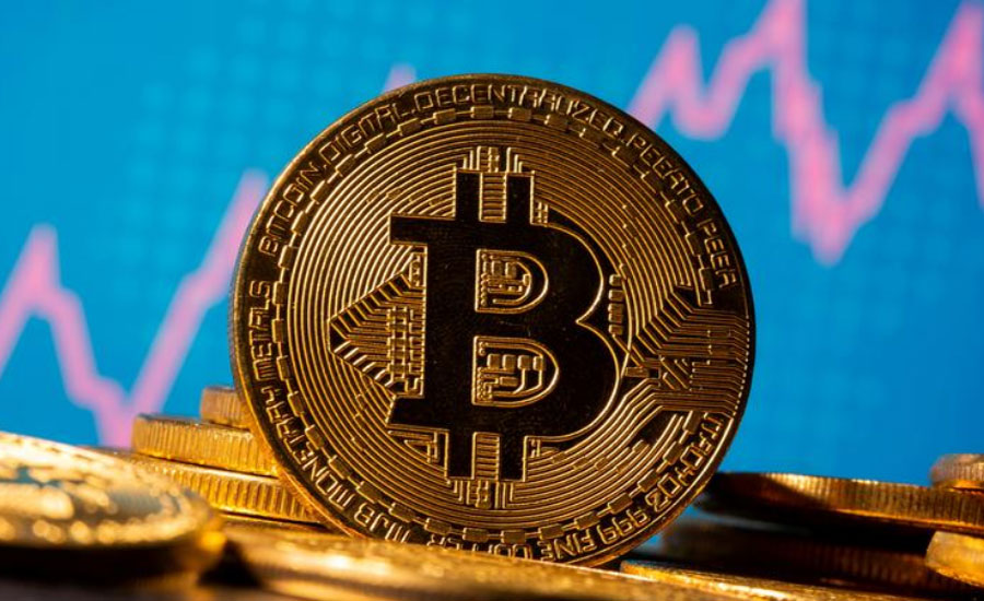 Bitcoin trades near Sunday record of $34,800 following 800% surge