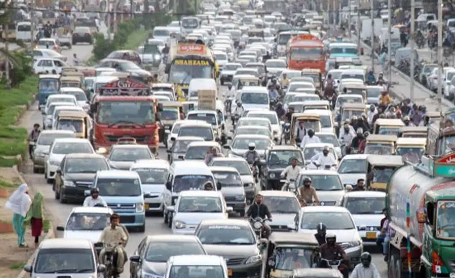 Traffic system disrupted due to sit-ins at more than 20 places in Karachi