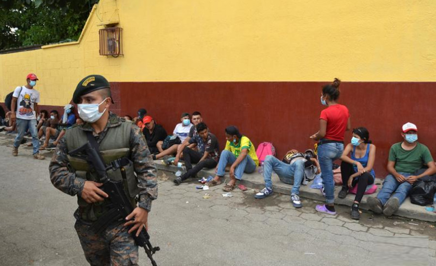 In Central America, tensions rise as soldiers aim to stop migrants