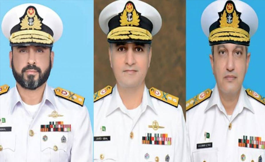 Three Pak Navy officers promoted to rank of Rear Admiral