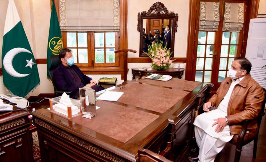 PM Imran Khan, CM Usman Buzdar discuss uplift matters & overall situation in Punjab