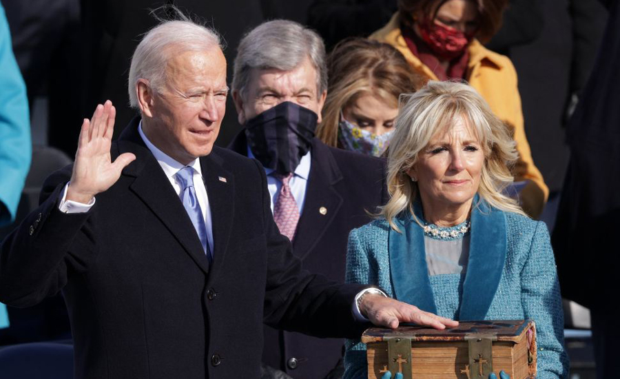 Biden sworn in as 46th US president, takes helm of deeply divided nation