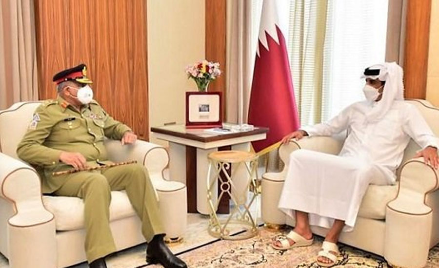 COAS Bajwa, Qatar emir discuss security cooperation