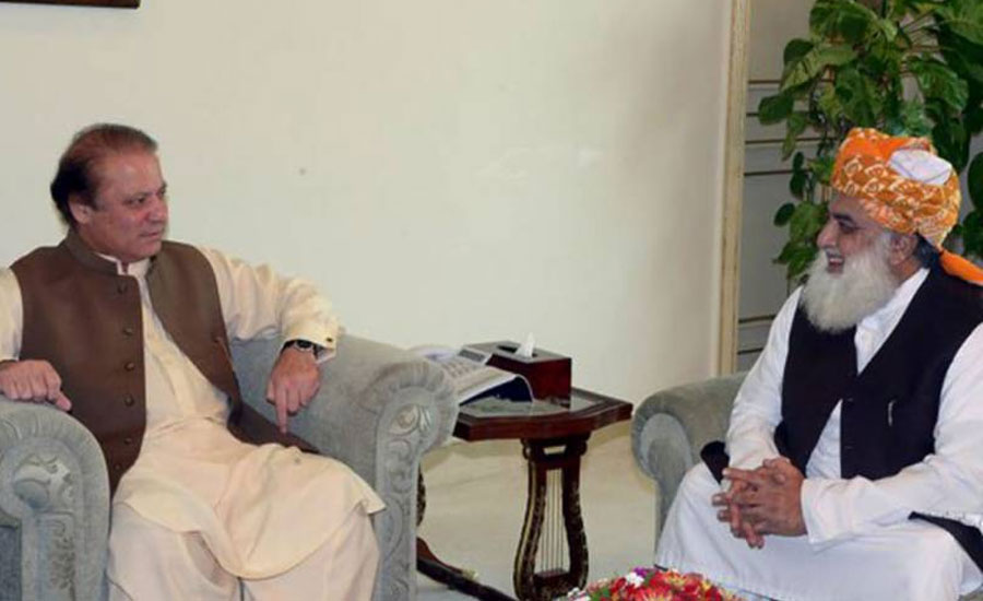 Nawaz Sharif, Maulana Fazl discuss upcoming Senate polls