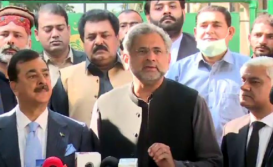 ECP made Senate election controversial, says Shahid Khaqan Abbasi