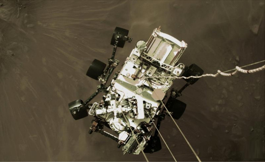 'Something we've never seen' - Mars rover beams back selfie from moment before landing