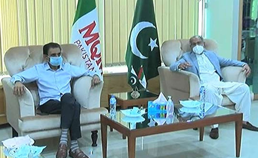 PTI delegation, MQM leaders discuss Senate elections