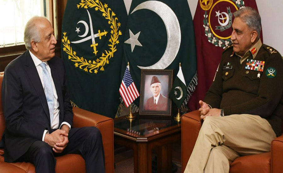 US envoy Zalmay Khalilzad calls on COAS Gen Bajwa