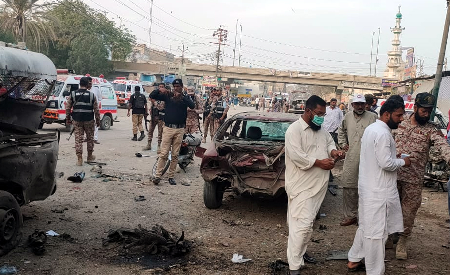 Rangers official martyred, 12 others injured in Karachi blast