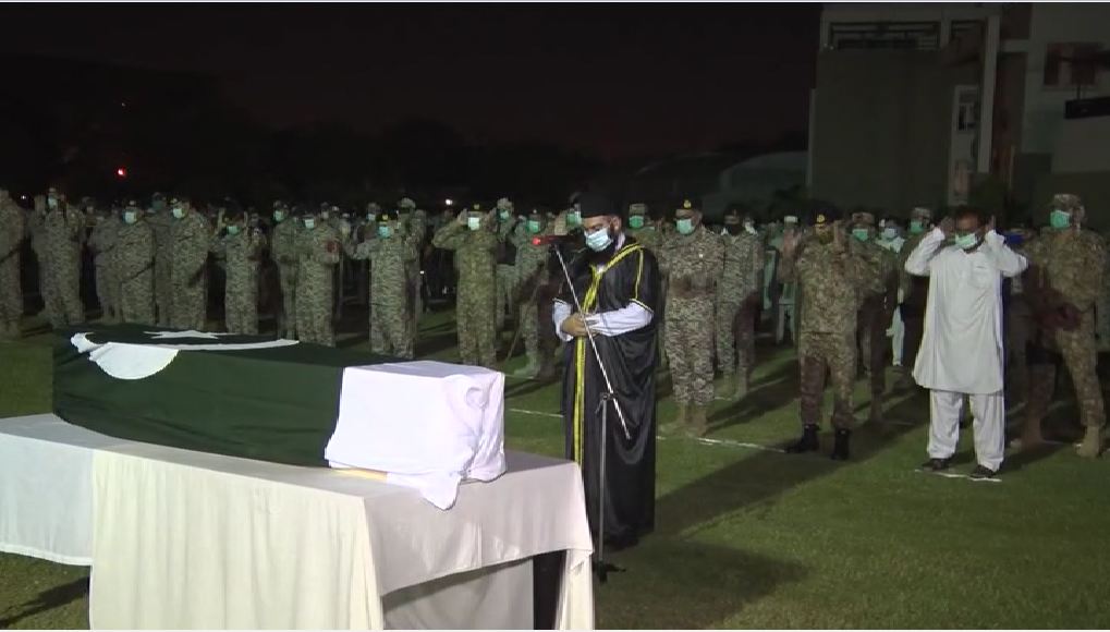 Martyred Rangers Sepoy Roshan Ali buried with full military honours in Noushahro Feroze