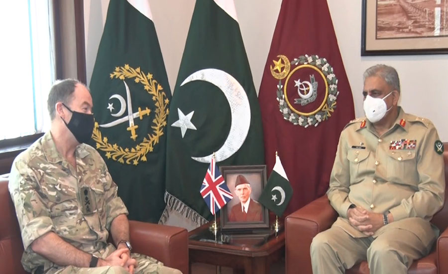 COAS Qamar Bajwa, UK Commander Strategic Command Sir Patrick Nicholas discuss regional security