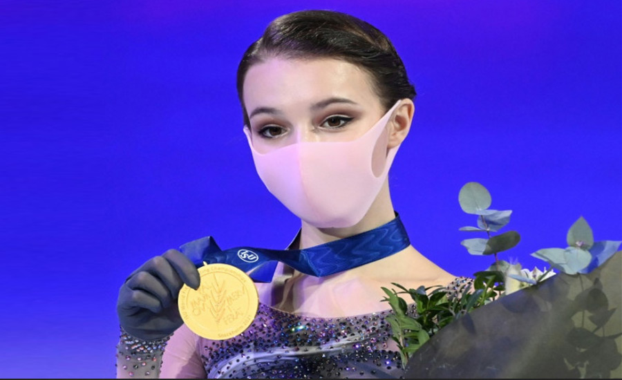 Figure skating: Shcherbakova wins gold in podium sweep for Russian women