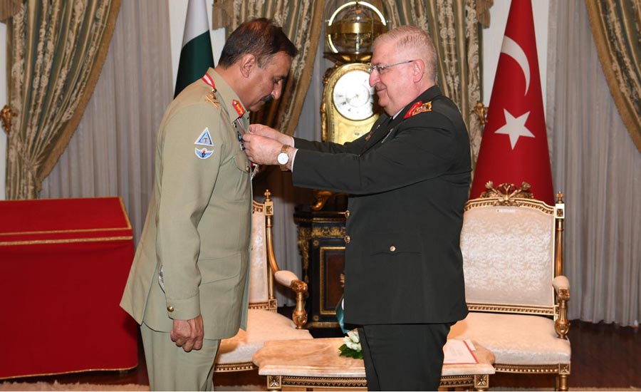 CJCSC General Nadeem Raza awarded Turkish highest military award 'Legion of Merit'