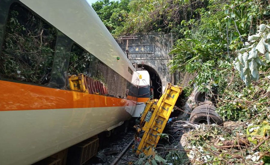Train crash kills 48 in Taiwan's deadliest rail tragedy for decades