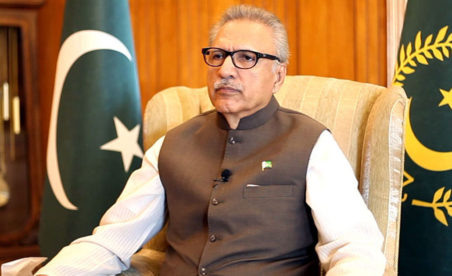 President Dr Arif Alvi urges people to stay home and wear mask