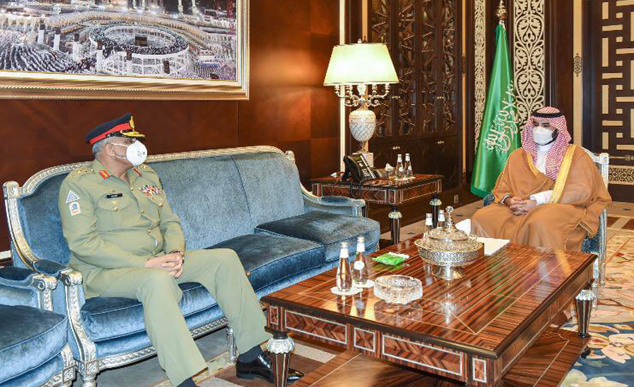 COAS Qamar Bajwa, Saudi Crown Prince Mohammed Bin Salman discuss Afghan peace process