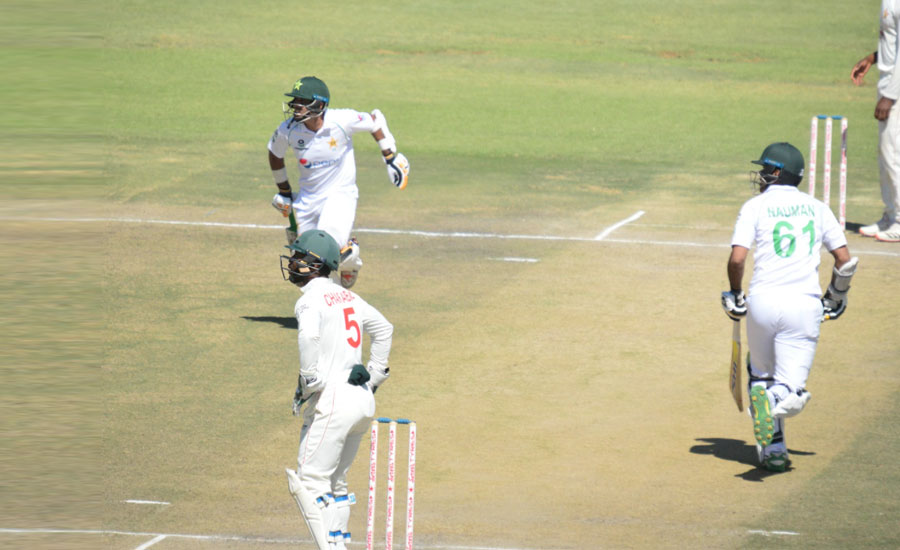 Abid dismantles Zimbabwe with maiden Test double ton