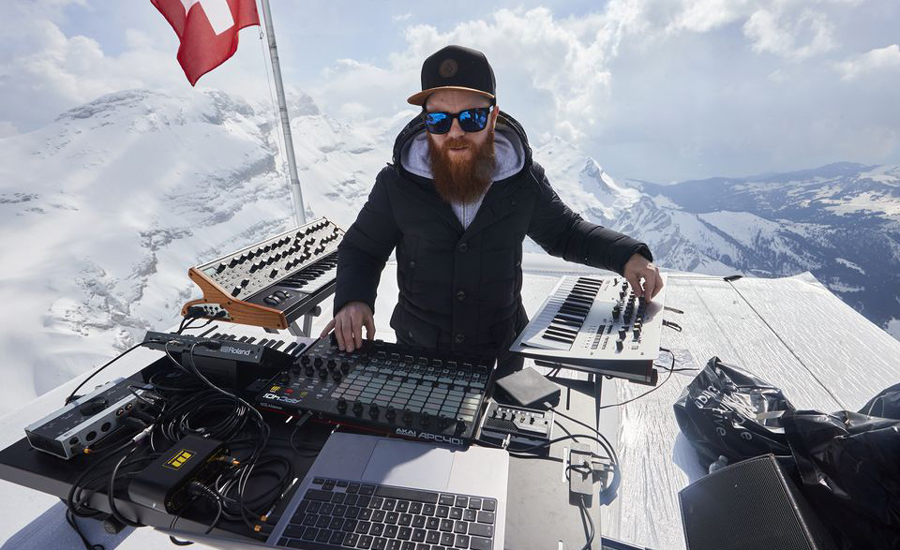 French techno musician rocks Swiss mountain tops