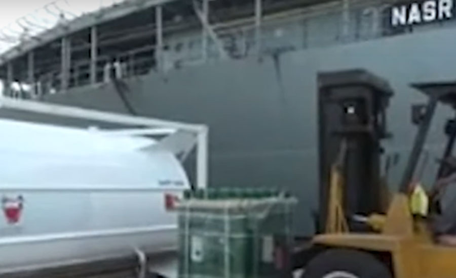 PN ship reaches Karachi with healthcare supplies to handle coronavirus
