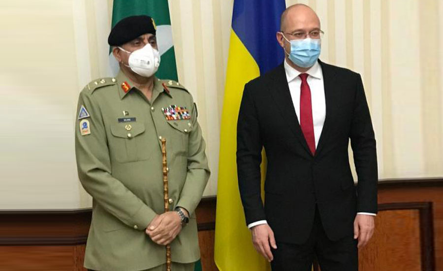 COAS, Ukrainian PM exchange views on regional security situation