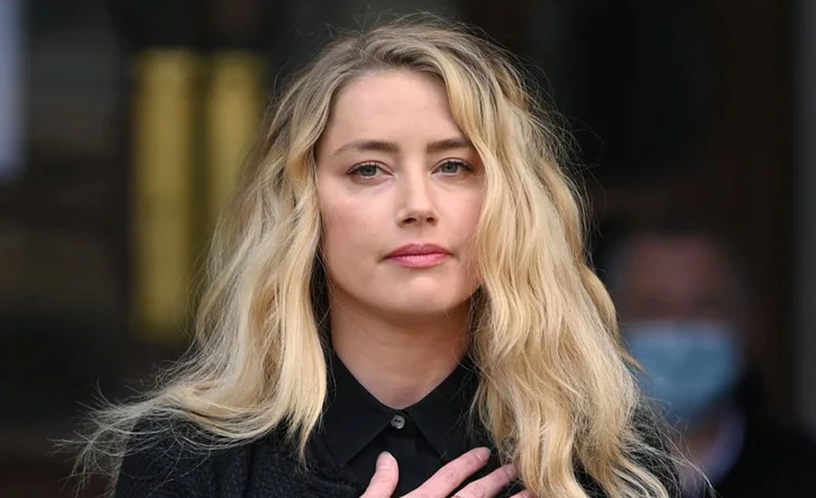 Actor Amber Heard says she welcomed baby girl in April
