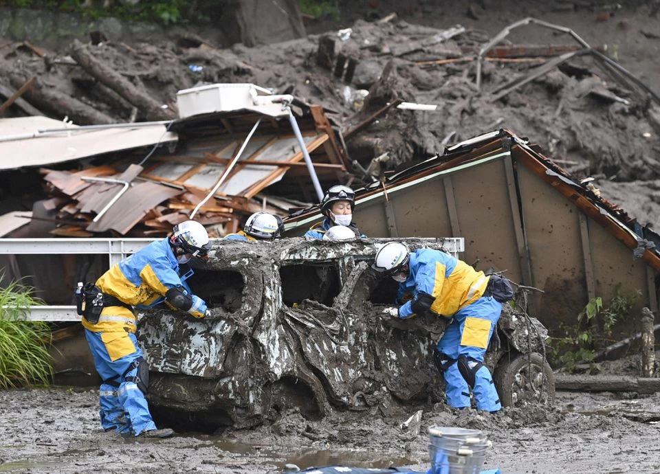 Japan resumes rescue work after deadly landslides, 20 missing-Kyodo
